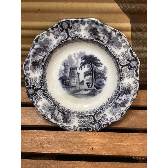 Edward Walley Transferware Ironstone "Foliage" Pattern Plate 4.75" Circa 1850 - Picture 1 of 10